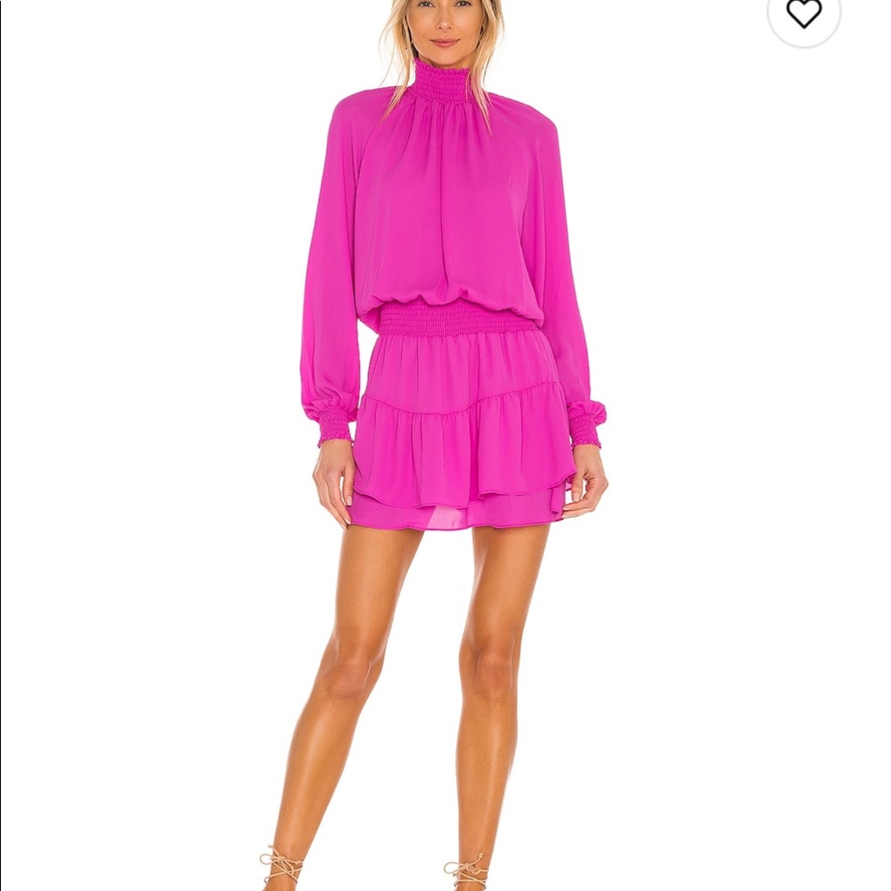 Krista Turtleneck Ruffle Skirt Dress Size M from revolve